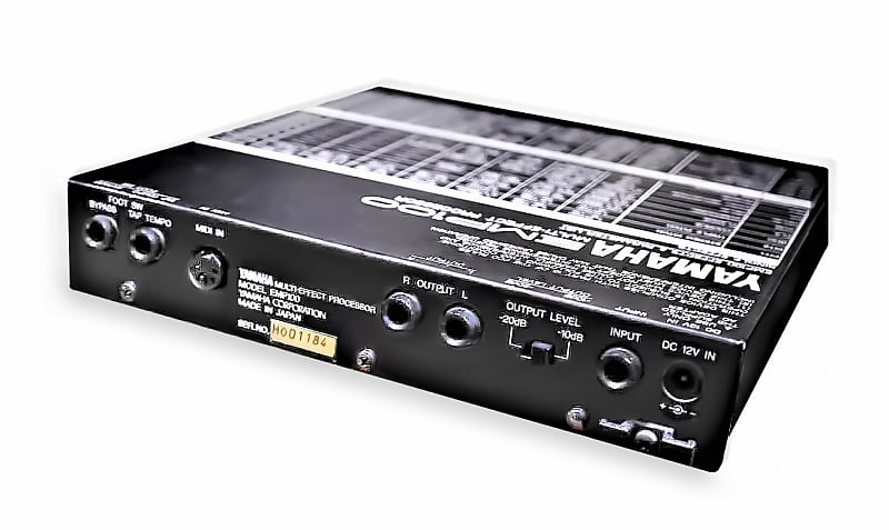 PROCESADOR DE EFECTOS DE AUDIO YAMAHA: Pitch, Chorus, Flange, Symphonic,  Delay, Reverb, Early Reflection.