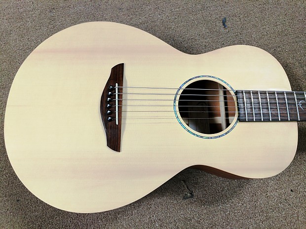 Faith FKM Mercury Parlor Acoustic Guitar Short Scale All Solid Woods Naked Natural Satin