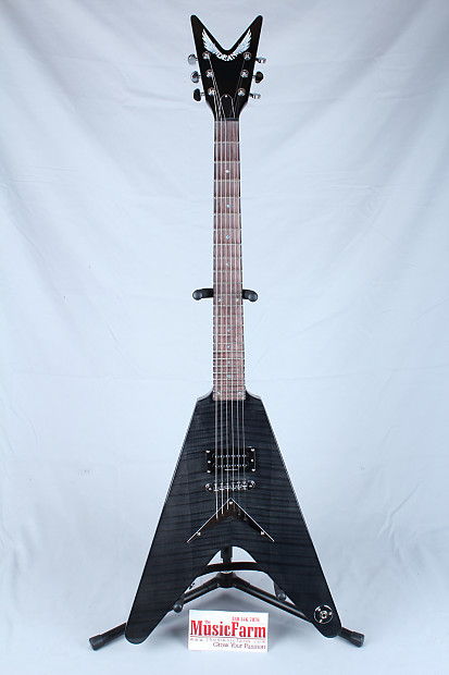 Dean KS V TBK Karl Sanders The Black VElectric Guitar Flame Maple
