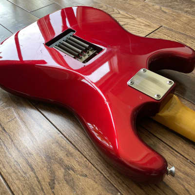 Awesome CIJ Fender Stratocaster Electric Guitar Red Sparkle Tortoise Fujigen ca. 2002 image 13