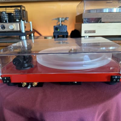 Pro-Ject Debut Carbon Esprit SB Turntable with Speed Box, Acrylic Platter 2010s - Red image 4