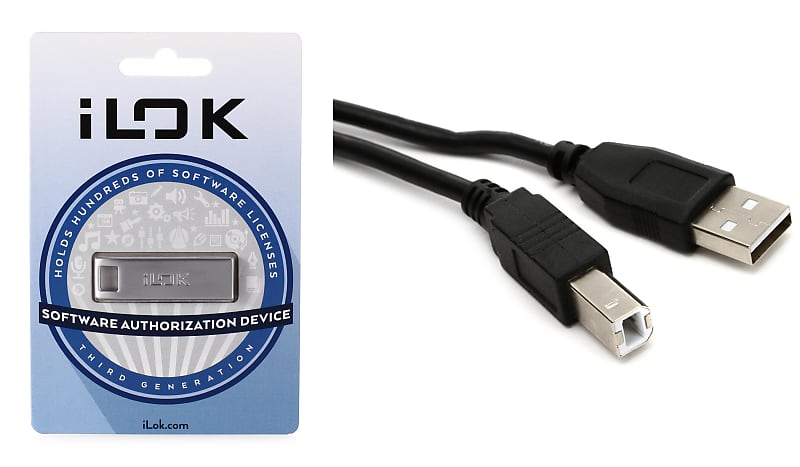 PACE ILok USB-A (3rd Generation) Bundle With Hosa USB-215AB | Reverb