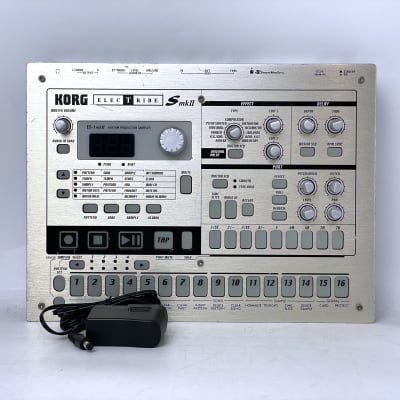 Korg Electribe-S mkII w/ Power supply ES-1 mkII Rhythm Production Sampler 2000s - Champagne