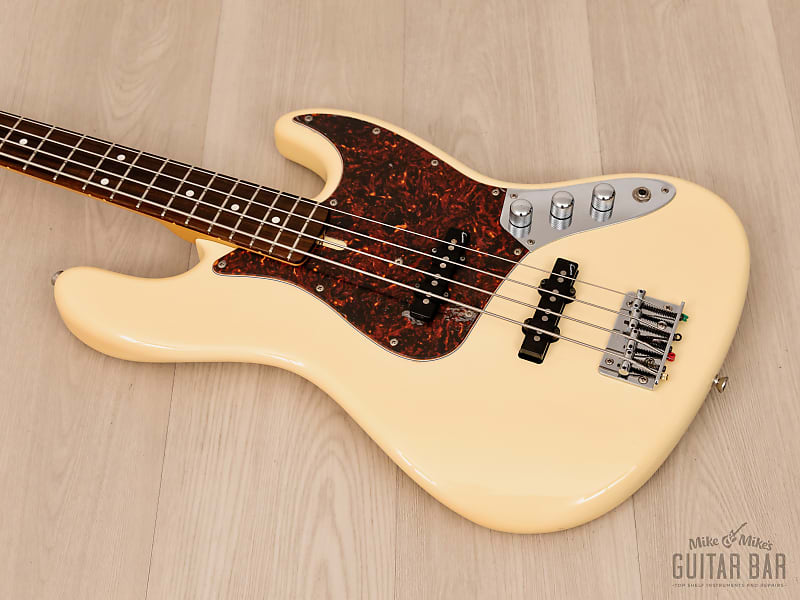 Moon JB-4 Jazz Bass Blonde White Nitro Lacquer, Japan | Reverb