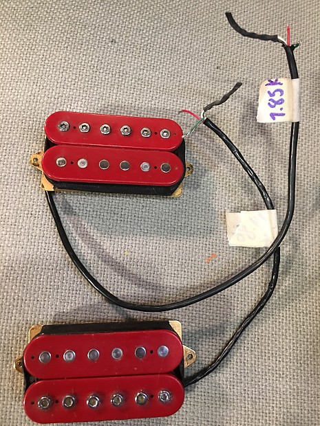 Dimarzio Rick Deringer Stealth Pickup PAF PRO Set 1984 Red