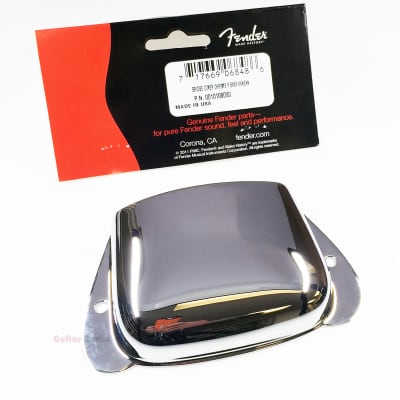 Genuine Fender Precision/P-Bass Bridge Plate Cover Ashtray - Chrome image 2