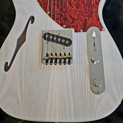 SJ Custom Guitars Thinline telecaster, ash body,rosewood neck, Gnl asat classic pickups,Grover tuners image 1