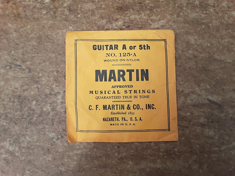 Vintage Late 1920's Martin Guitar A-String Packet! Super Rare, Original Case Candy! image 1