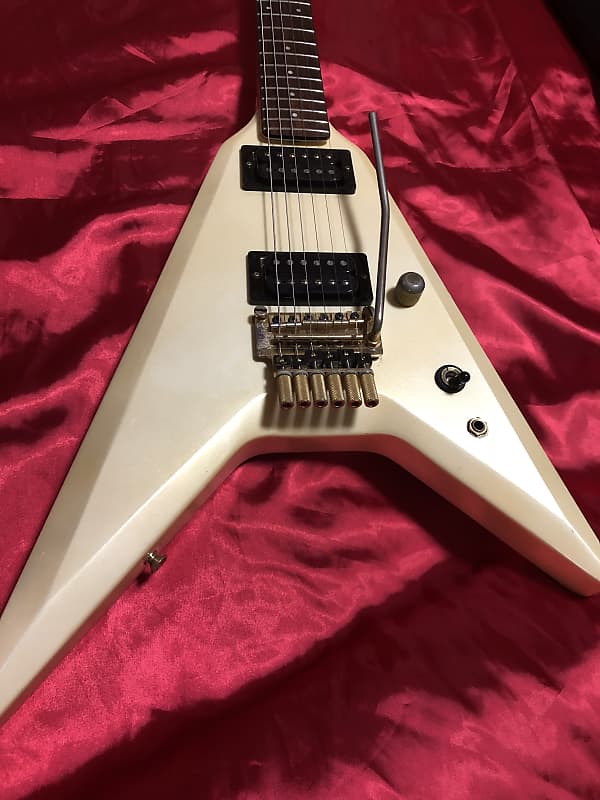 Greco TUSK By Greco GTV-55 White Japan Vintage 1984 Electric