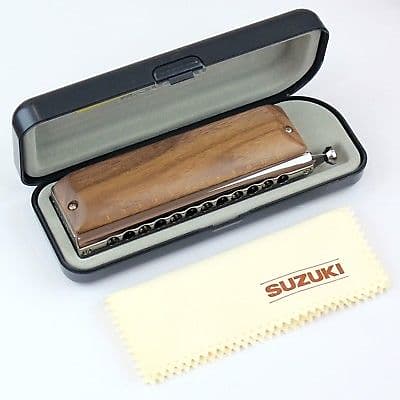 Suzuki G-48W-C Gregoire Maret Signature Harmonica Wood Cover