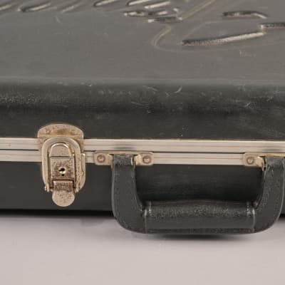 1977 1978 1979 1980 1981 Vintage Fender Stratocaster Telecaster Molded Plastic Guitar Black CASE USA 1970s image 7