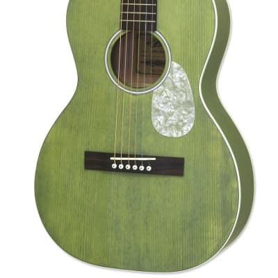 Aria 131UP Urban Player Series Parlor Guitar Stained Green image 2