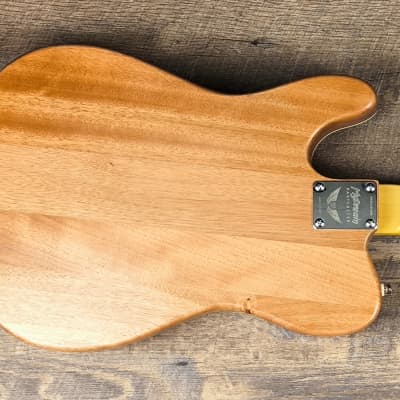 MyDream Partcaster Custom Built - Black Thinline Silver Foil PAF image 3