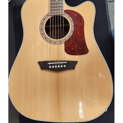 Washburn Heritage D20SCE Solid Top Dreadnaught Cutaway Acoustic Electric Guitar image 1
