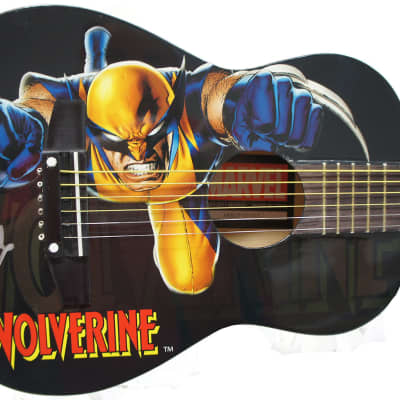 Peavey Marvel X-Men Wolverine Graphic 1/2 Size Acoustic Guitar Signed by Stan Lee with Certificate of Authenticity (Serial  ARBCF101433) image 1