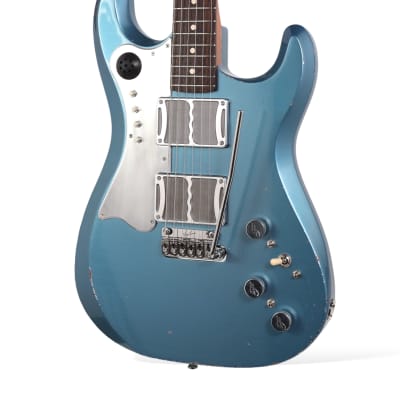 Fiam Guitars Mirari 2023 Pelham Blue over Silver. By past Ronin Guitars luthier Izzy Lugo. NEW (Authorized Dealer) image 6