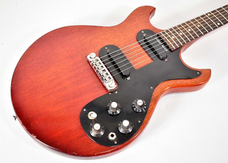 1965 Gibson Melody Maker D Cherry Finish Vintage Electric Guitar w/ Upgrades image 2