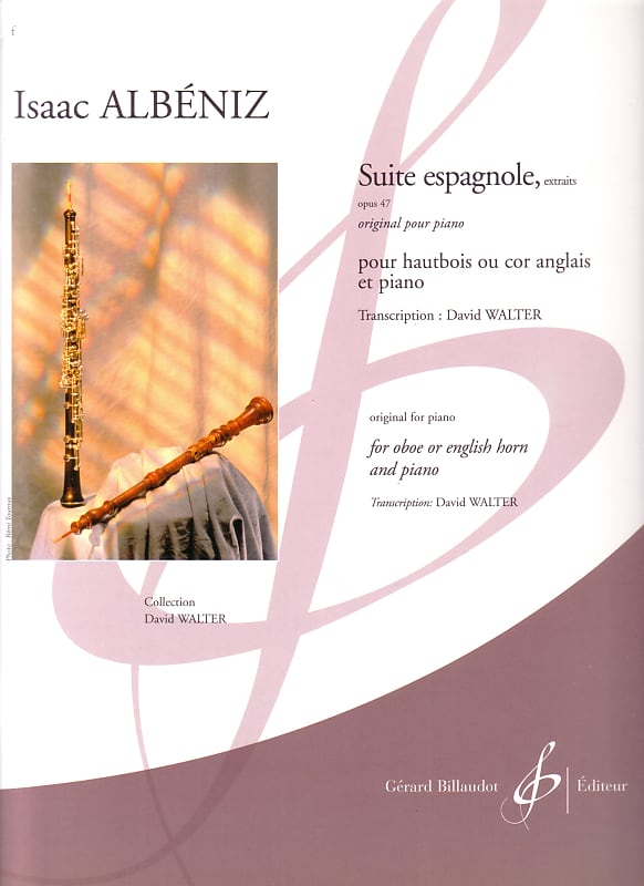 Albeniz - Spanish Suite - for oboe, English horn and piano + humor drawing  print image 1