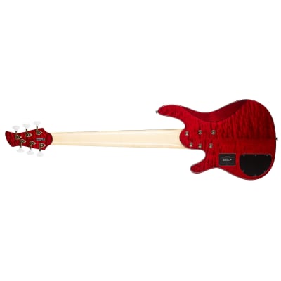 Yamaha John Patitucci Signature TRBJP2CASETDR 6-String Bass w/Case - Translucent Dark Red image 5