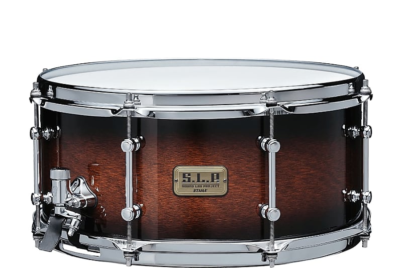 Tama SLP Dynamic Kapur 14x6.5" Snare Drum Black Kapur Burst LKP1465KPB image 1