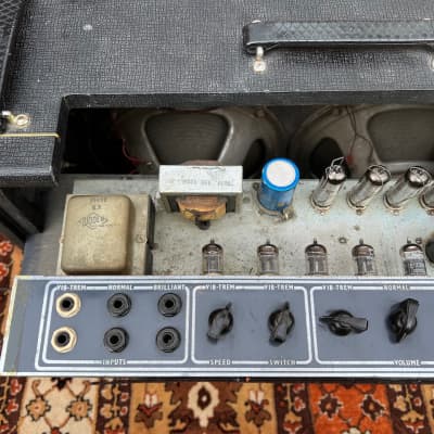 Vintage 1964 Vox AC30 Treble 2×12 Guitar Valve Amplifier Combo w/ Pedal & Stands image 21