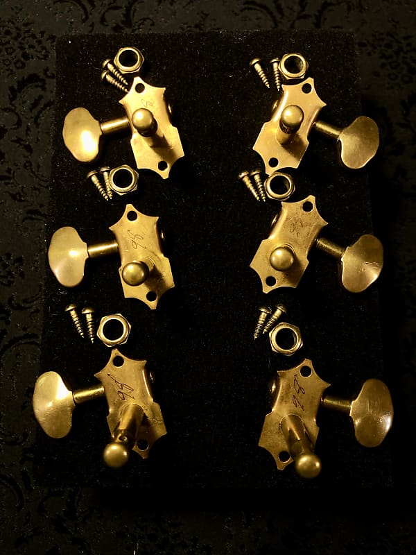 1930's Gold Grover G-98 tuners | Reverb