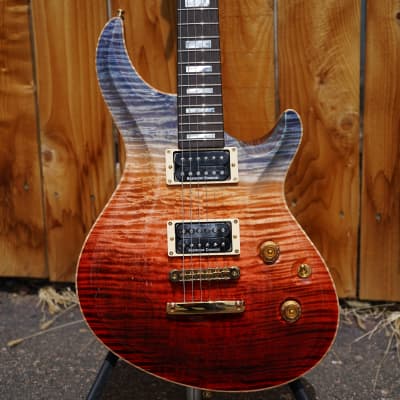 ESP Custom Shop Mystique Custom NT FM Blue Red Fade Burst 6-String Electric Guitar (NOS) w/ Case image 5