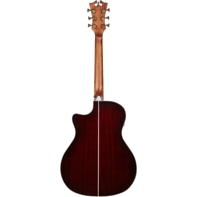 D'Angelico Premier Gramercy Trans Black Cherry Burst Electro-Acoustic Guitar image 2
