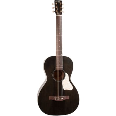 Art & Lutherie Roadhouse Parlor Acoustic Electric Guitar - Faded Black image 4