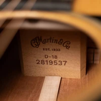 Martin D-18 Acoustic Guitar - Natural with Hardshell Case image 13