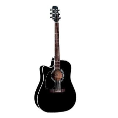 Takamine EF341SC Legacy Acoustic Electric Cutaway Left Handed Guitar Case Black for sale