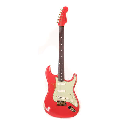 Fender Custom Shop 1959 Stratocaster Relic Fiesta Red with Matching Headstock image 2