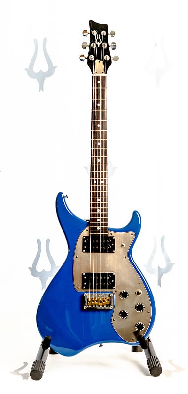 Daion Savage Blue Electric Guitar w/ Original Daion Branded Hardshell Case image 1