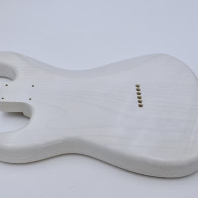 4lbs 3oz BloomDoom Nitro Lacquer Aged Relic White Blonde Hardtail S-Style Vintage Custom Guitar Body image 10