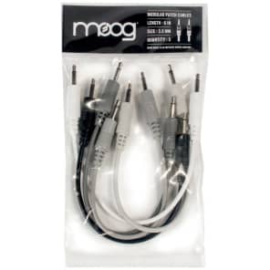 Moog Mother-32 Patch Cables 3.5mm TS - 6" (5-Pack)