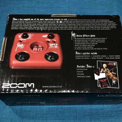 ギター ZOOM G1J John 5 Signature Edition Zoom G1J John 5 Signature Multi Effects Pedal Processor
