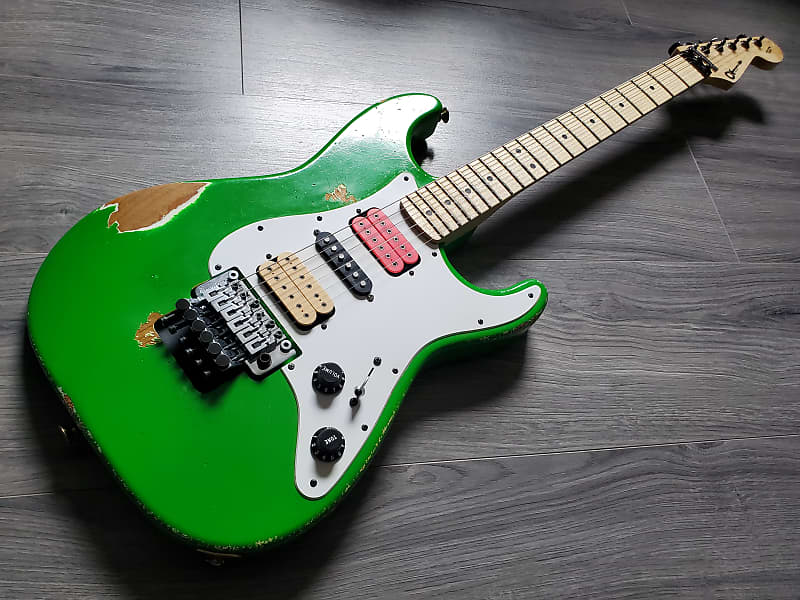 Charvel steve vai Green Meanie風MOD Charvel steve vai Green Meanie風MOD Charvel guitar so cal
