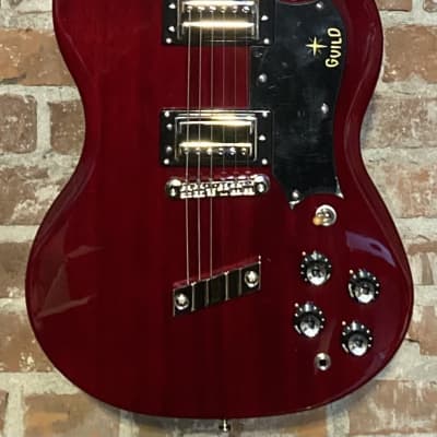 Guild Newark St. Collection S-100 Polara Cherry Red, Support Brick & Mortar Music Shops Buy Here ! for sale