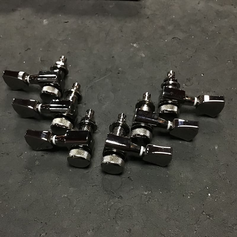 ESP LTD 3x3 Locking Tuner Set, Black Chrome Reverb