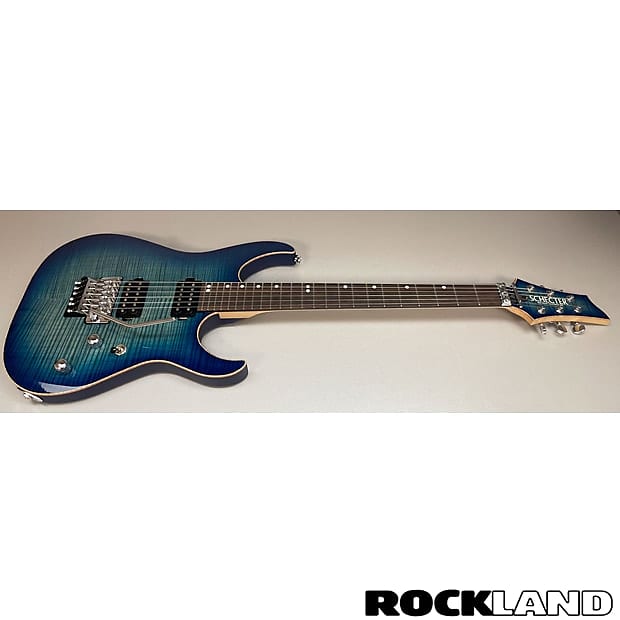Schecter USA Customshop Sunset 24 FR Trans Sky Blue | Reverb