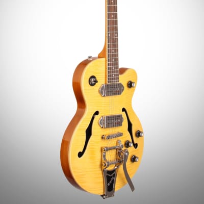 Epiphone Wildkat Electric Guitar with Bigsby Tremolo, Antique Natural image 4