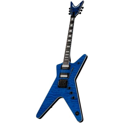Dean Guitars ML Select 24 Kahler Quilt Top Electric Guitar - Trans Blue image 4