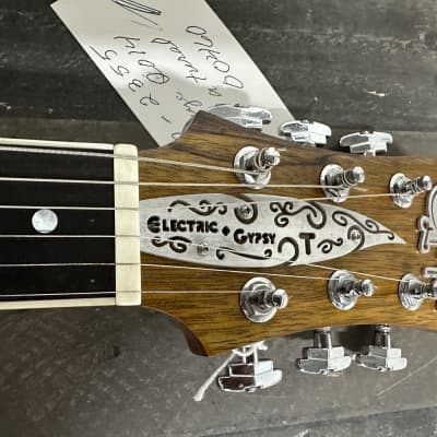 Teye 2014 Teye Electric Gypsy Skally wag Natural Solid Body Electric Guitar image 11