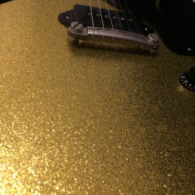 Gibson Les Paul Junior gold sparkle refinish image 2