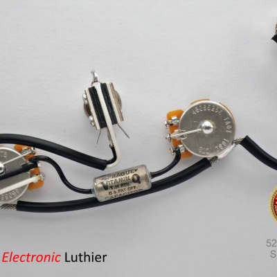Les Paul Special Epiphone Wiring Harness Custom by JEL 525K Pots Swithcraft 3way imagen 1