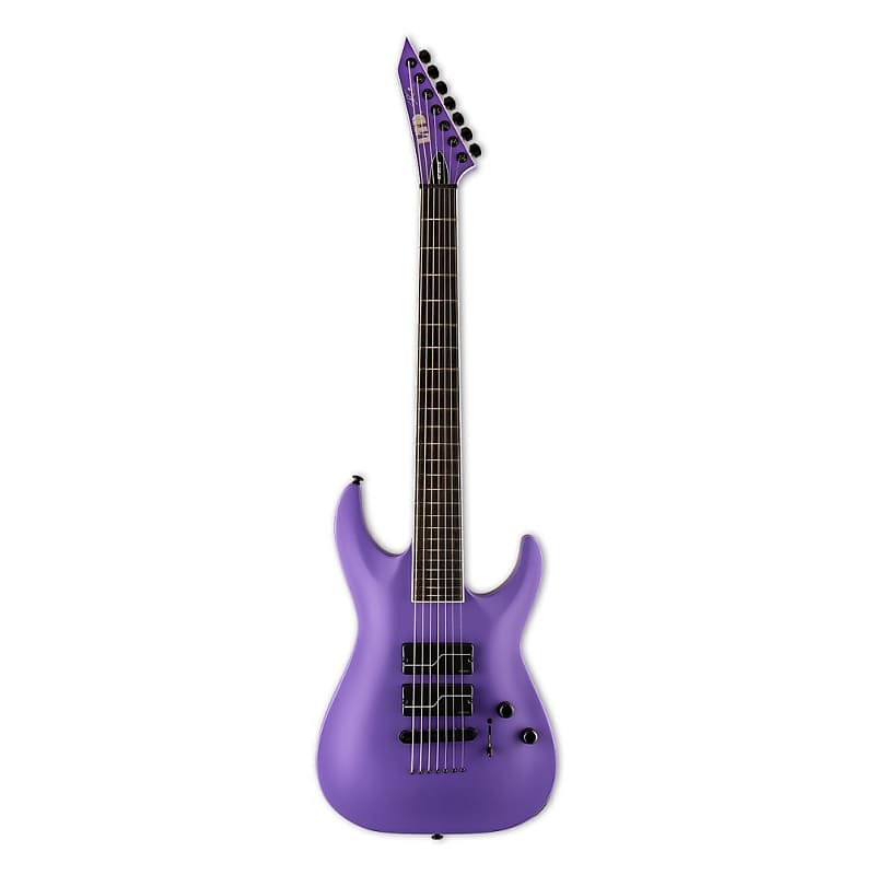 ESP LTD Stephen Carpenter SC-607 Baritone 7-String Electric Guitar with Neck-Thru-Body, 3-Piece Maple Neck, Mahogany Body, and Macassar Ebony Fingerboard (Right-Handed, Purple Satin) image 1