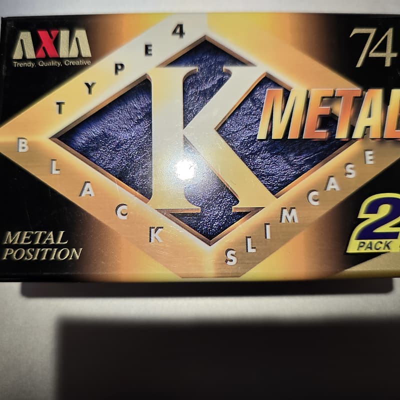 AXIA K-metal Type IV Black Slim Case, inner Japanese market 1996 - Sealed, NOS, Black Slim Case, 2 pieces in a pack image 1