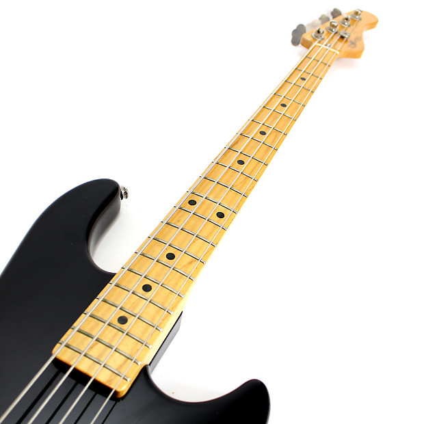 Vintage 1980s G&L SB-2 Electric Bass Guitar in Black | Reverb