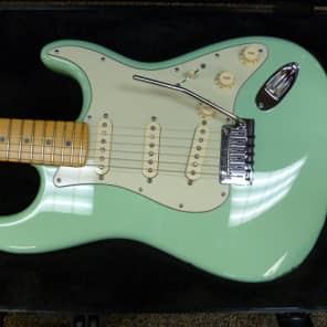 2013 Fender American Deluxe Stratocaster V Neck  Surf Green image 9