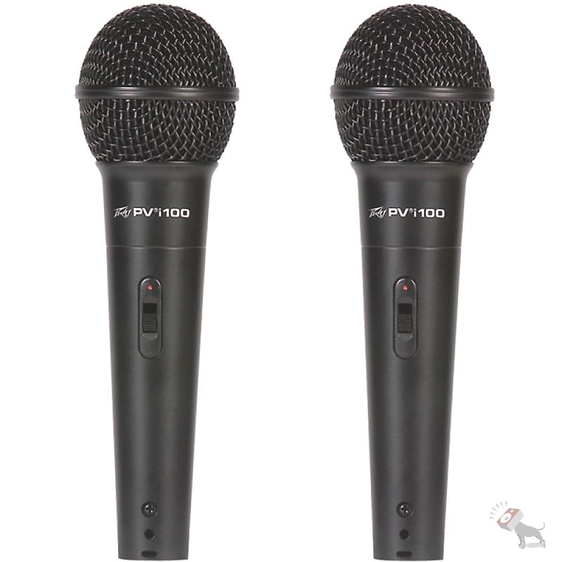 Peavey Twin Pack PV i100 Handheld Neodymium Dynamic Cardioid Microphones image 1